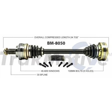 Surtrack Axle Cv Axle Shaft, Bm-8050 BM-8050